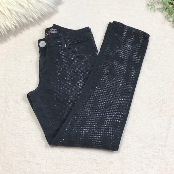 Almost Famous Denim - Almost Famous Sparkly Black Jeans